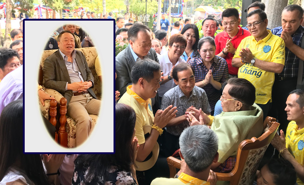 สยบข่าวลือ ! อนุทิน จับมือสุชาติ ร่วมทำบุญวันเกิด 90 ปี ปู่ชัย